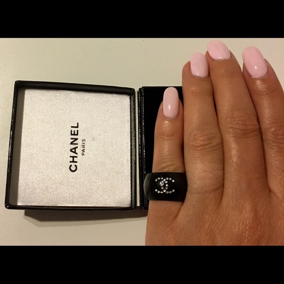 CHANEL Jewelry - ❤️Authentic Chanel Black Ring Size 6 ❤️